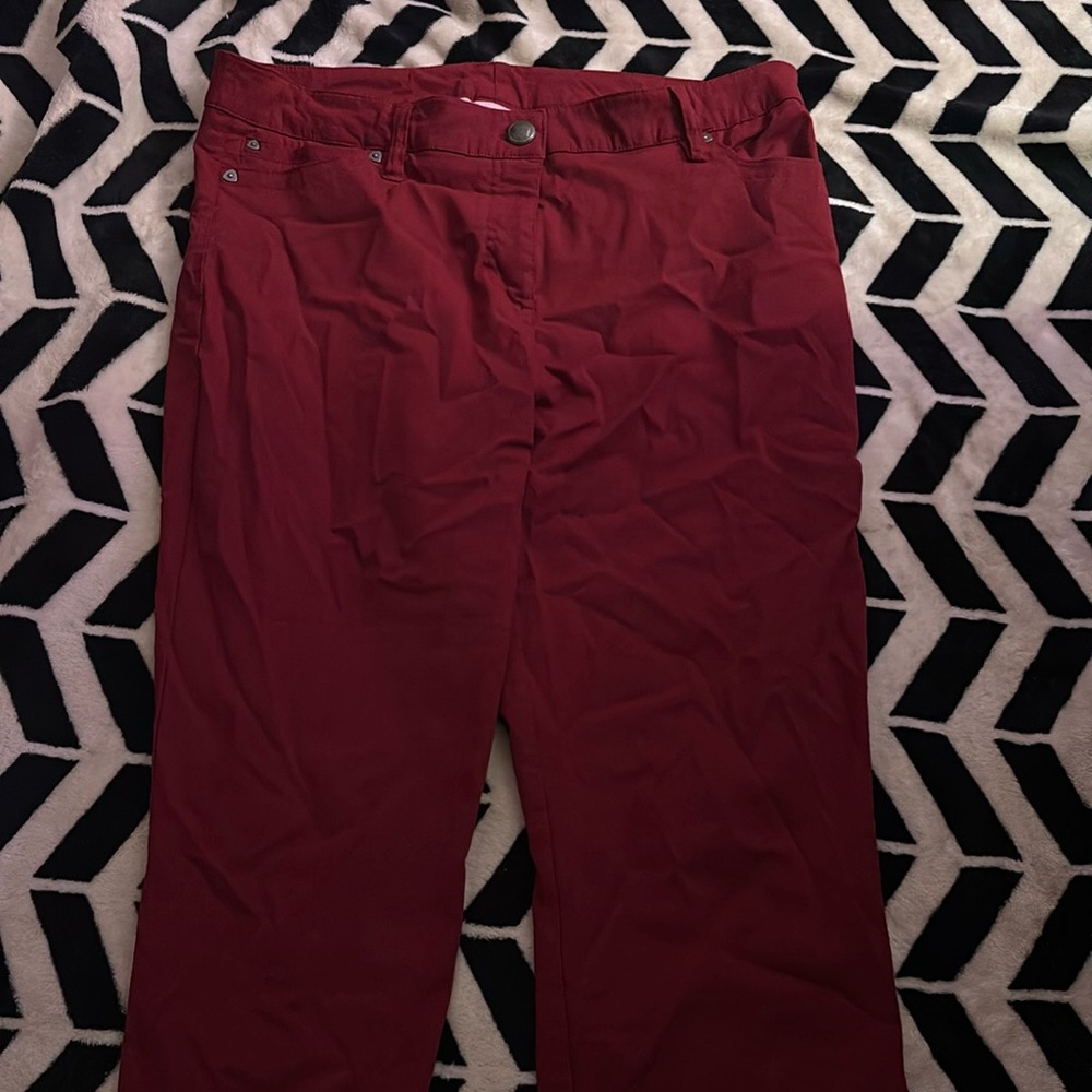 Burgundy pants